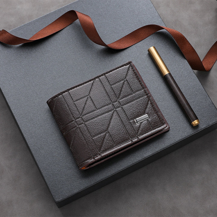 Textured Leather Passport Holder Kalsten