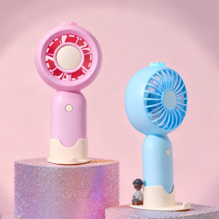 Women Portable Mini Fan with USB Charging Function and LEDs Kalsten