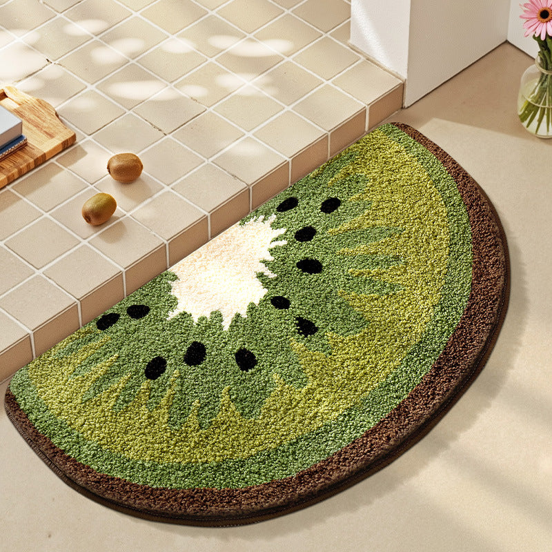 Playful Fruit-Themed Bath Rug Kalsten