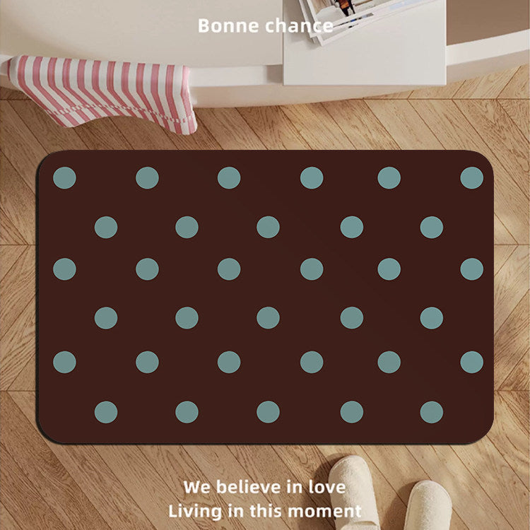 Modern Oval Decorative Bath Mat