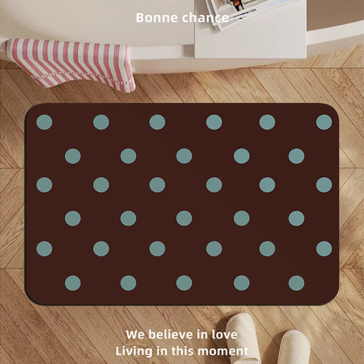 Modern Oval Decorative Bath Mat