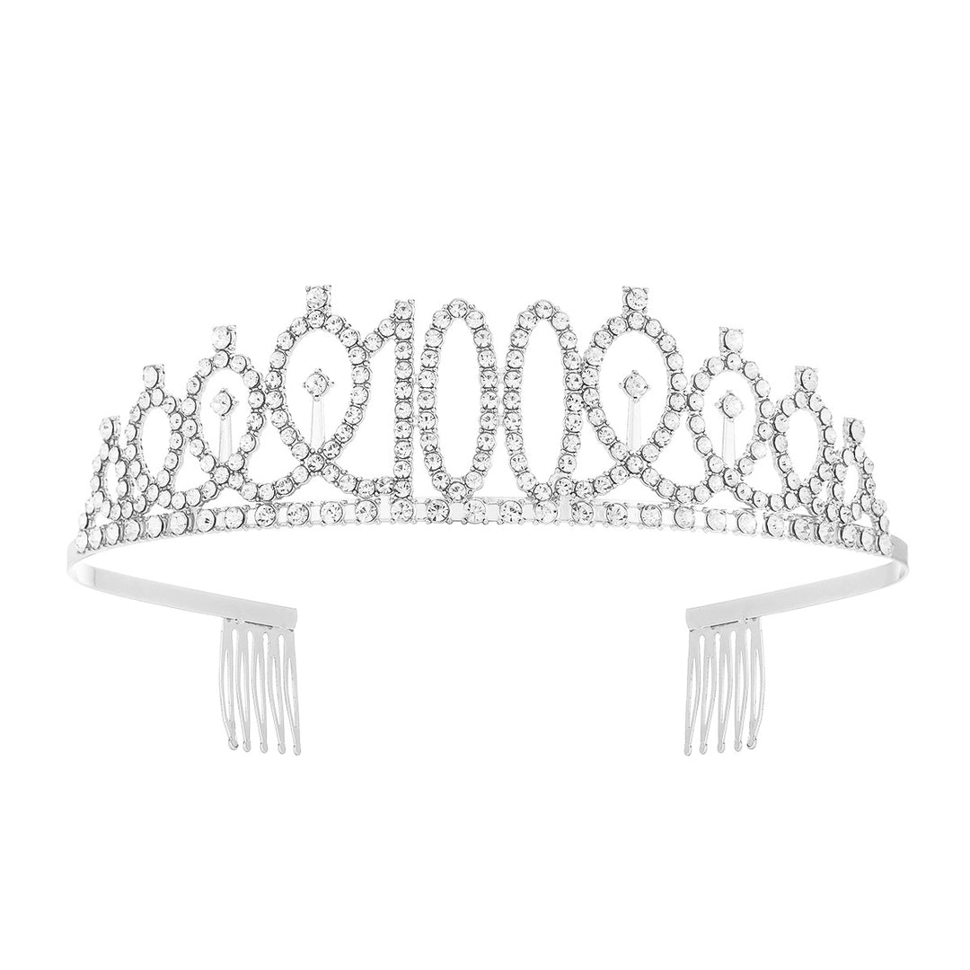 Women's Crystal-Embellished Tiara with Elegant Design Kalsten