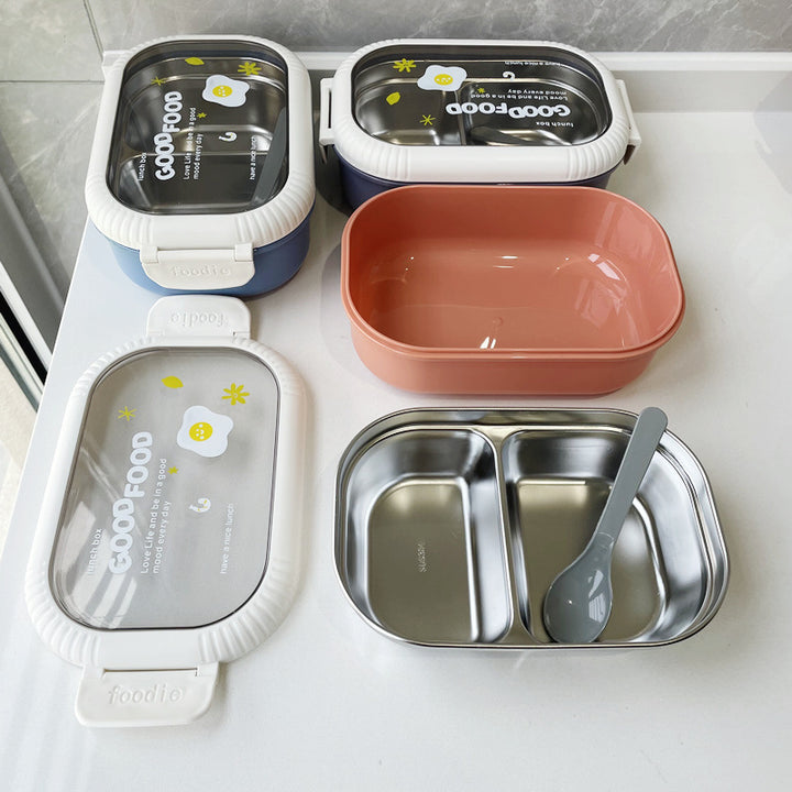 Dual-Section Leak-Proof Lunch Box