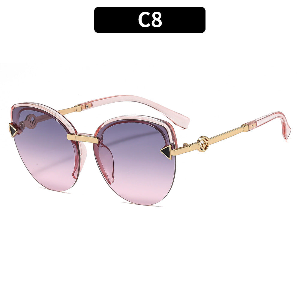 Elegant Shield Frame Sunglasses