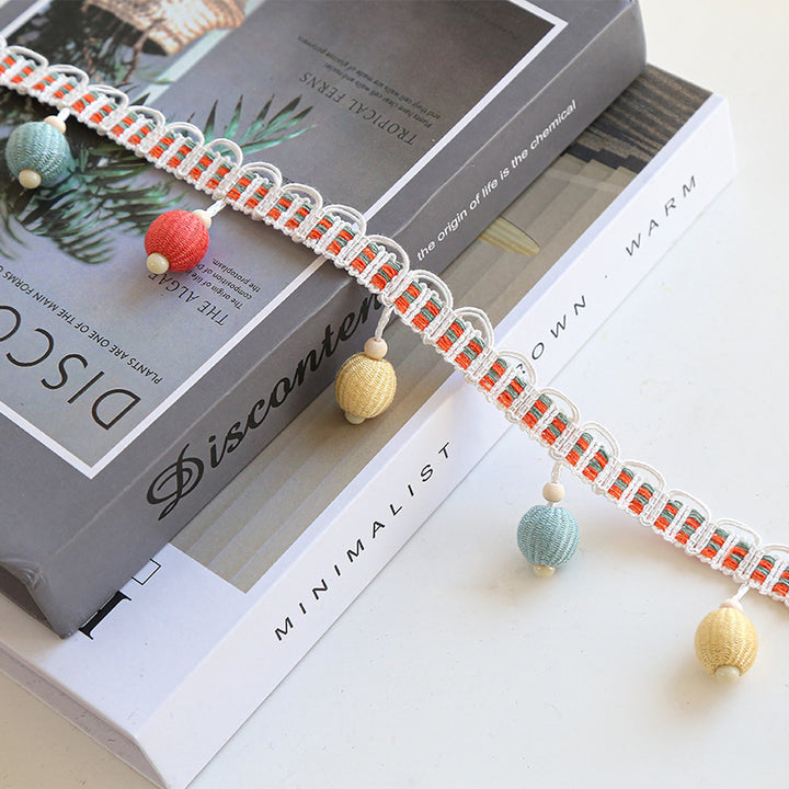 Decorative fringe trim with colorful tassels Kalsten