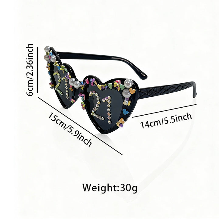 Fun Heart-Shaped Celebration Sunglasses Kalsten
