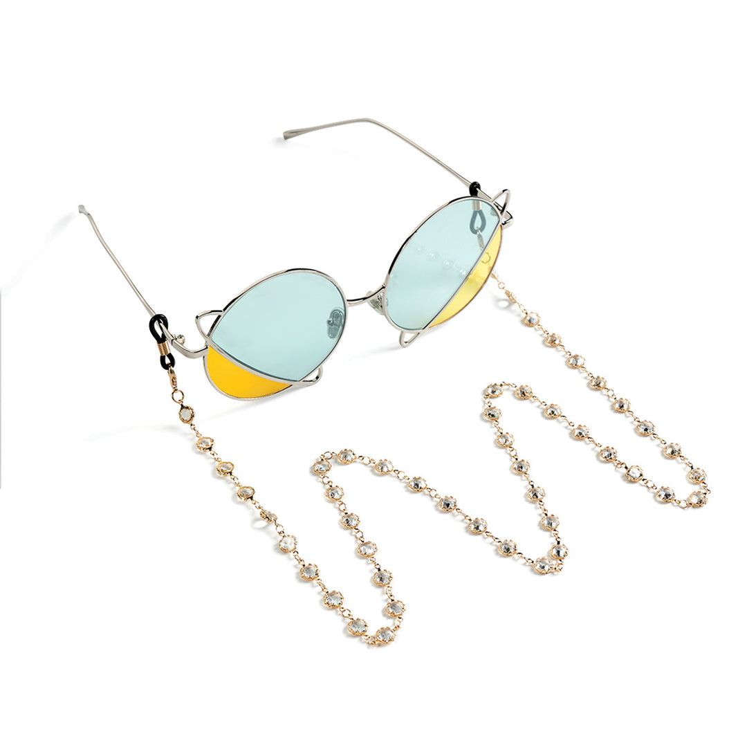 Gemstone-Embellished Eyewear Chain Kalsten