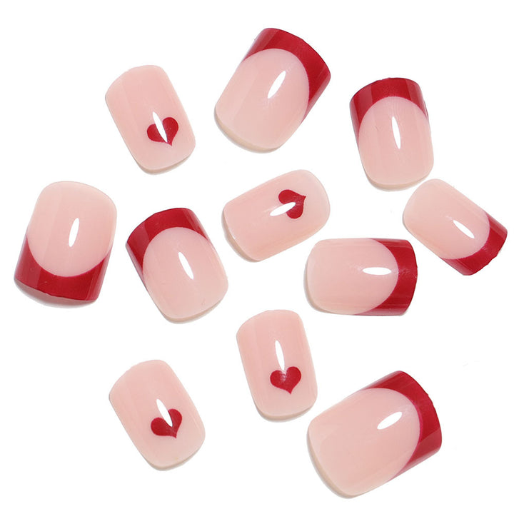 Artistic Heart-Design Press-On Nail Set Kalsten