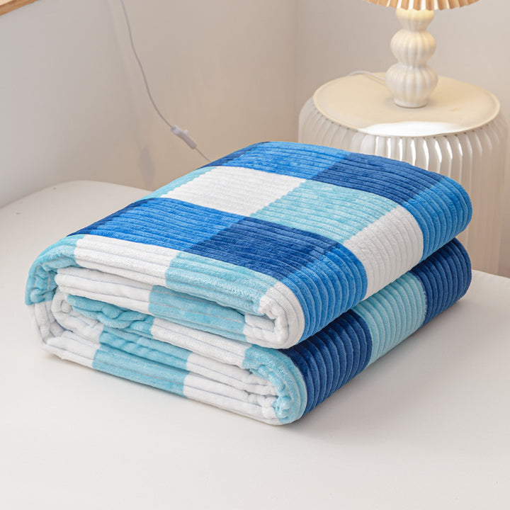 Textured Ribbed Throw Blanket