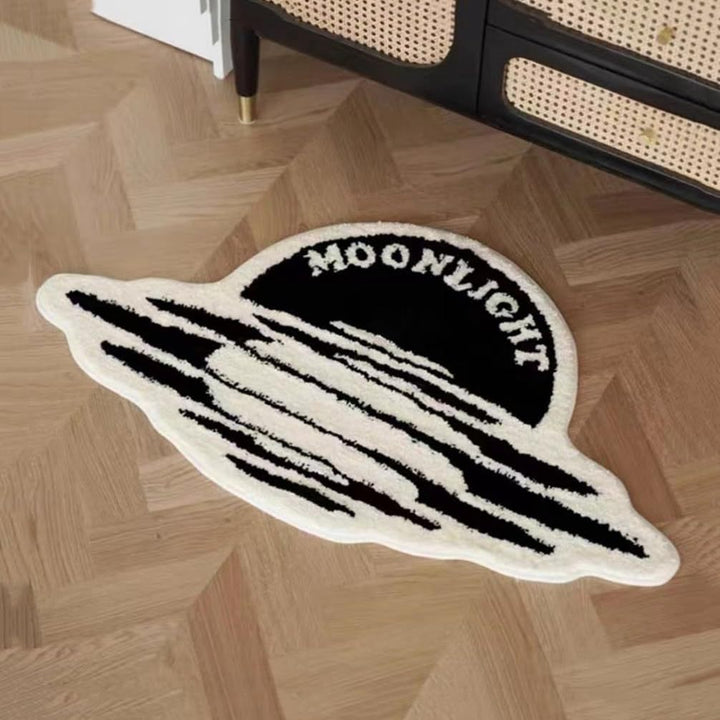 Abstract Space-Theme Bath Mat