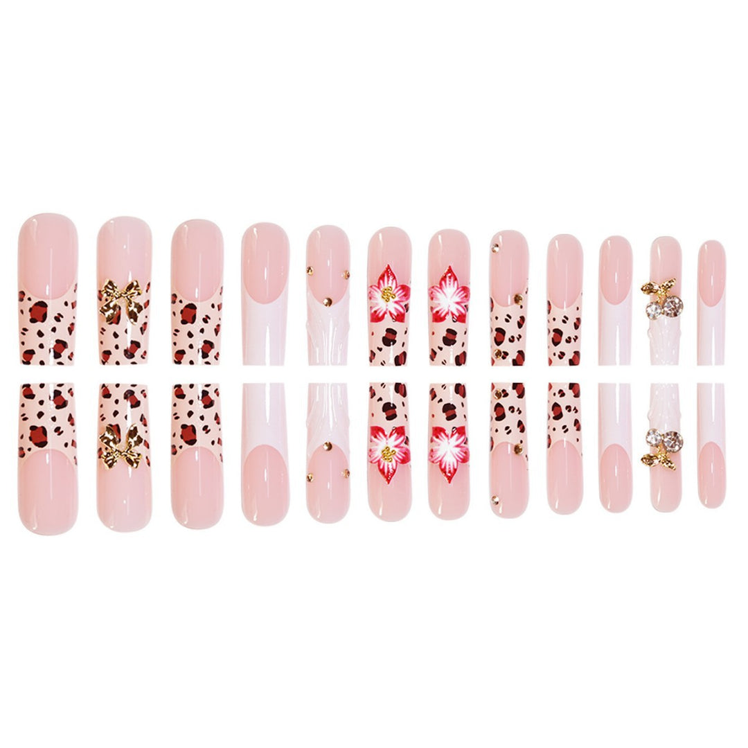 Artistic 3D Floral Press-On Nail Extensions Kalsten
