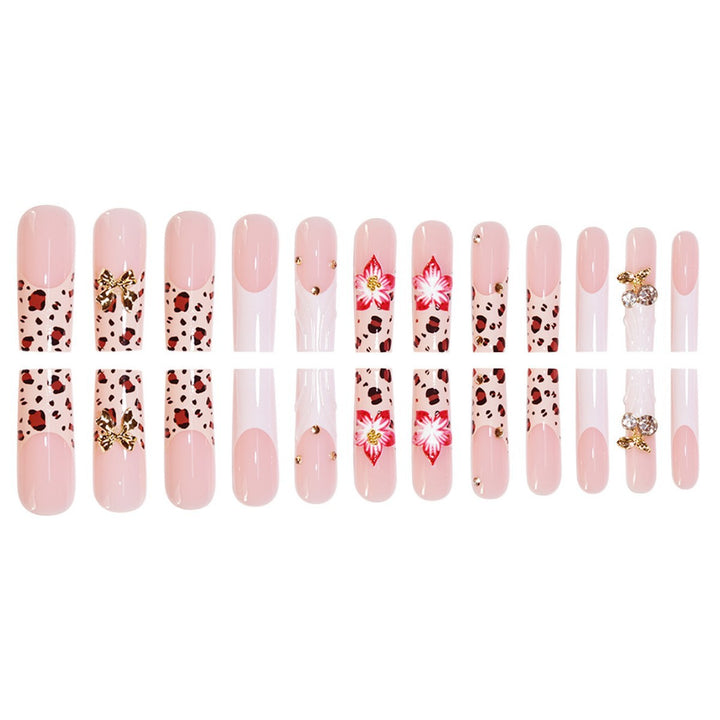 Artistic 3D Floral Press-On Nail Extensions Kalsten