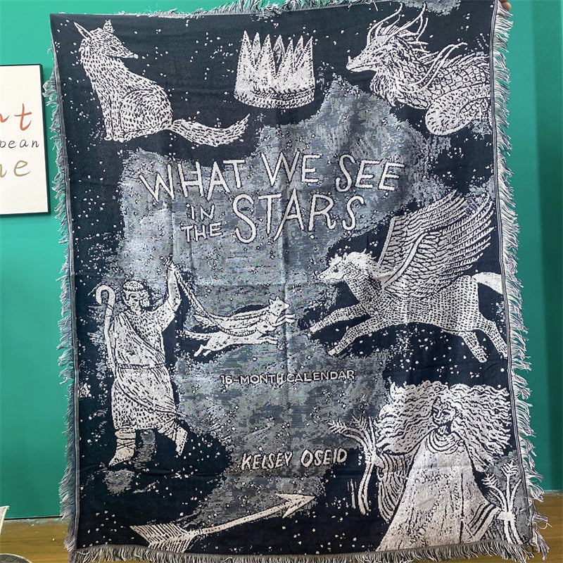Artistic Celestial Tapestry Blanket