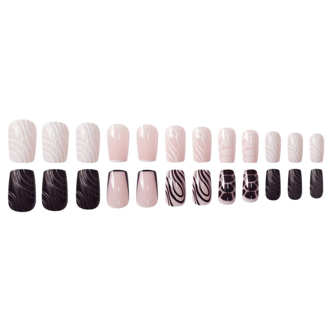 Detailed Artistic Press-On Nail Designs Kalsten