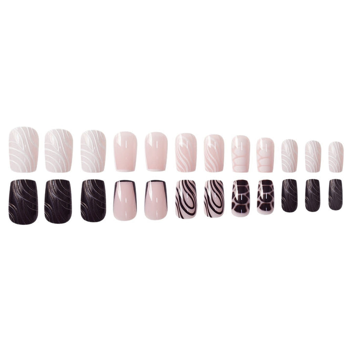 Detailed Artistic Press-On Nail Designs Kalsten