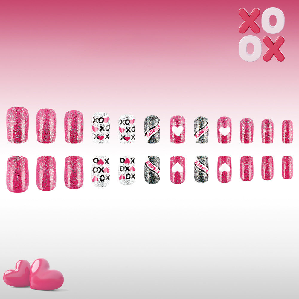 Artistic Valentine's Day Press-On Nails Kalsten
