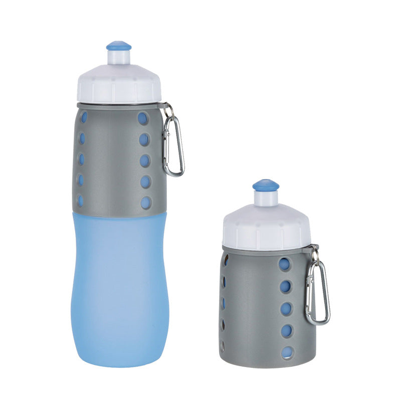 Women Functional Silicone Water Bottle with Carabiner Kalsten