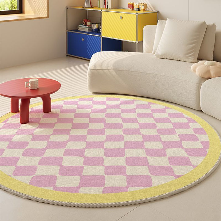 Circular Geometric Area Rug