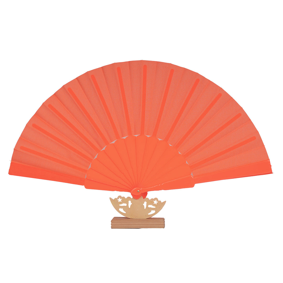 Women's artistic hand fan with filigree wooden handle Kalsten