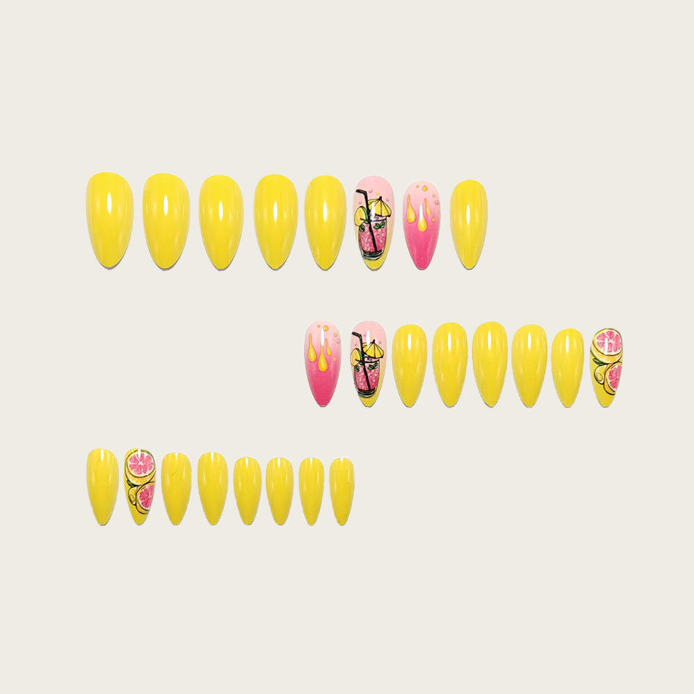 Artificial nails in cheerful cocktail design Kalsten