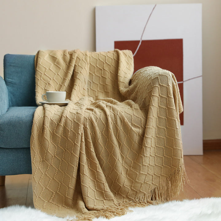 Cozy Knit Throw Blanket Kalsten