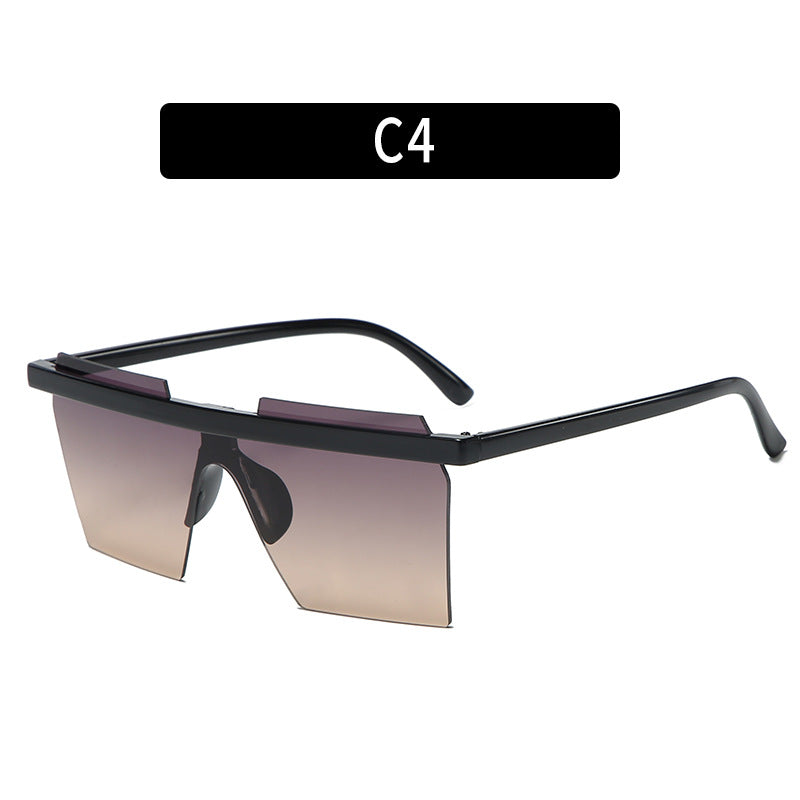 Futuristic Shield Sunglasses with Bold Geometric Design