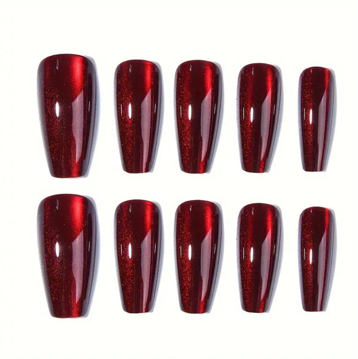 Glossy Press-On Nails Set with Elegant Finish Kalsten