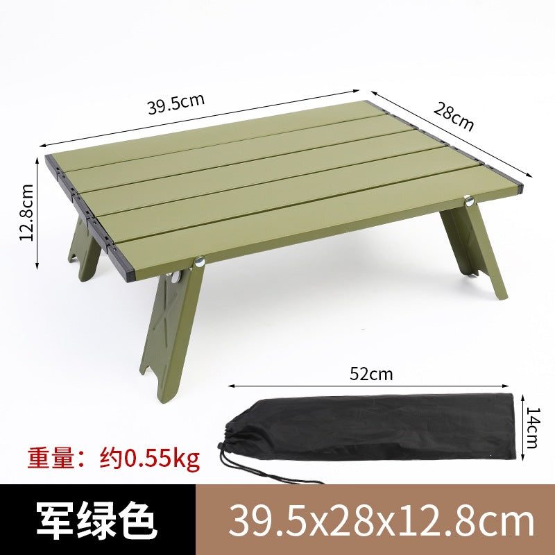 Foldable Camping Table With Lightweight Aluminum Frame Kalsten