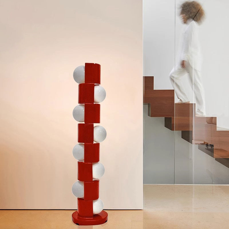 Sculptural Floor Lamp with Elegant Globe Design