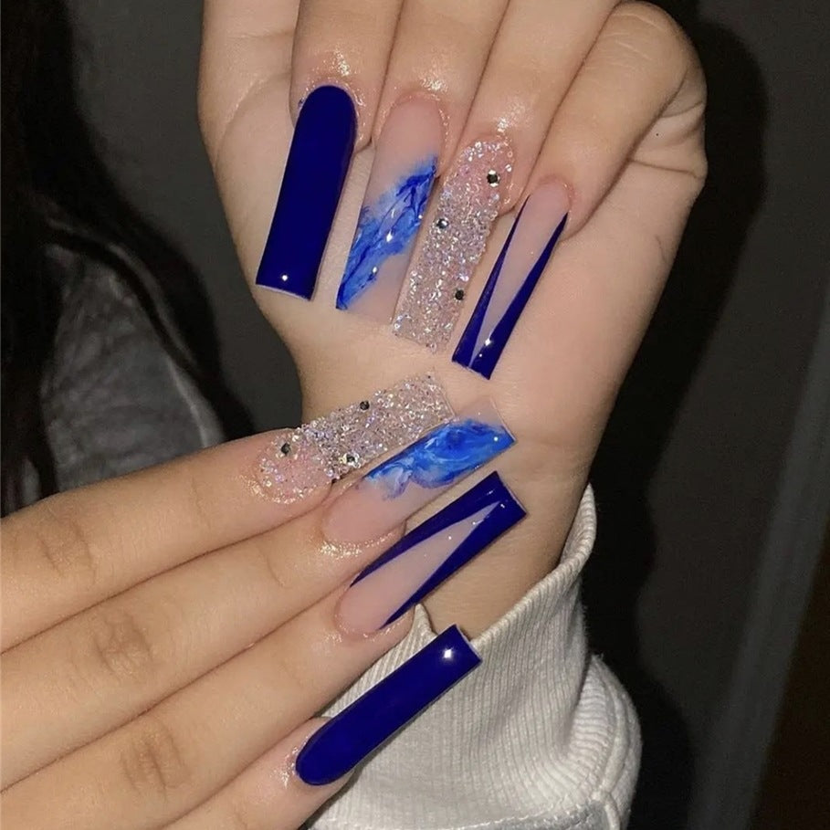 Glamorous Artisanal Press-On Nail Design