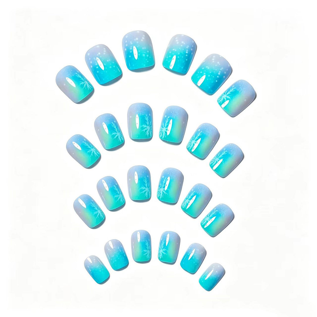 Artistic Winter Wonderland Nail Art Kalsten