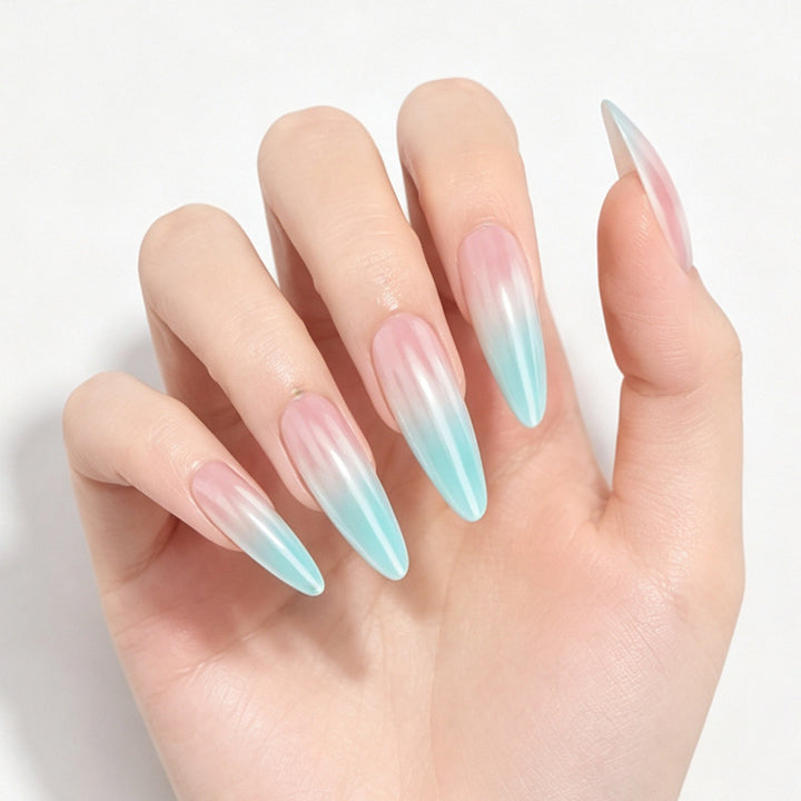 Iridescent Stiletto Press-On Nails Kalsten