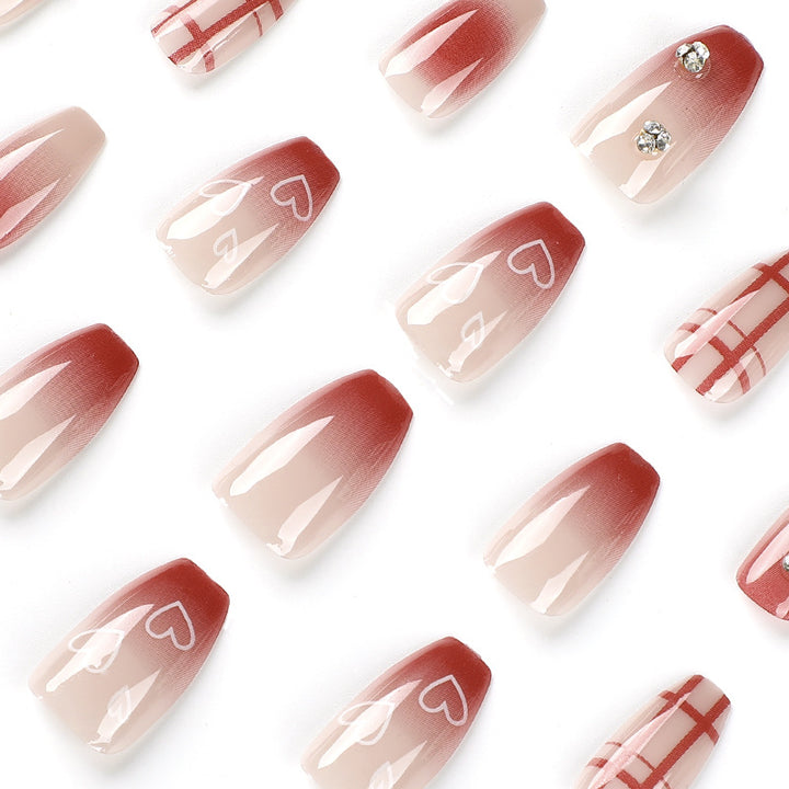 Elegant Nail Art with Glitter Accents Kalsten