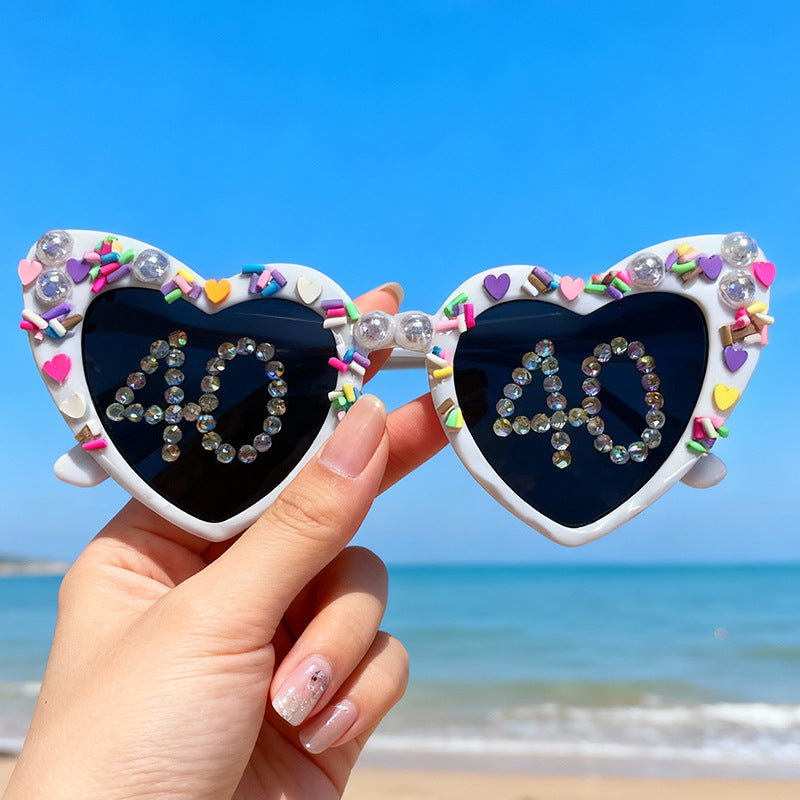 Fun Heart-Shaped Celebration Sunglasses Kalsten