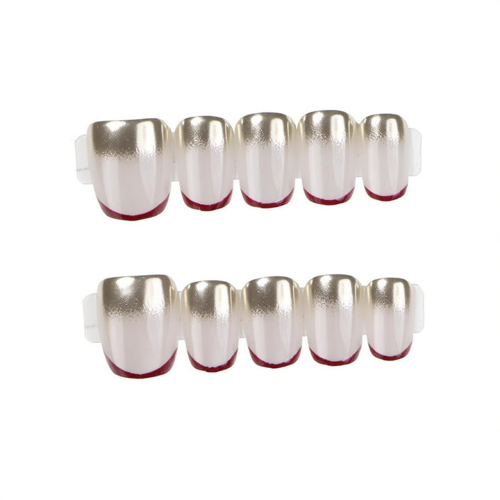 Metallic Glossy Press-On Nail Set Kalsten