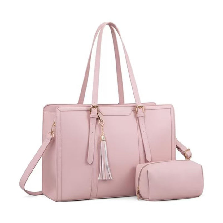 Elegant and Spacious Handbag with Removable Cosmetic Pouch Kalsten