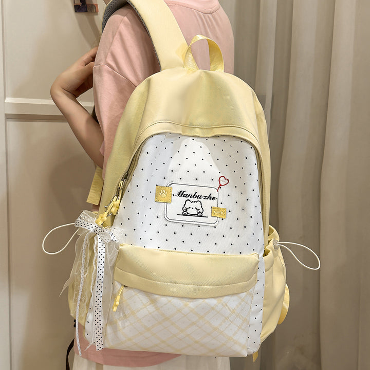 Playful Character-Embellished School Backpack Kalsten