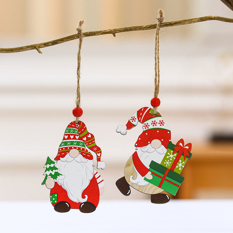 Wooden Holiday Truck Ornaments Kalsten