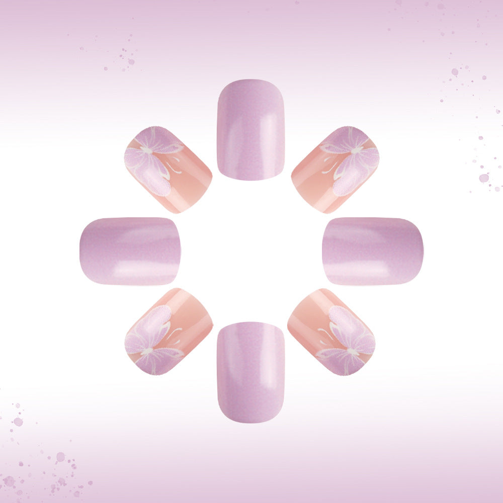 Elegant Floral Gel Nail Art Kalsten