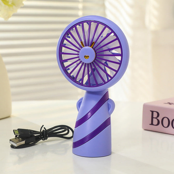 Women's Portable Mini Handheld Fan with USB Charging Function and Ergonomic Design Kalsten