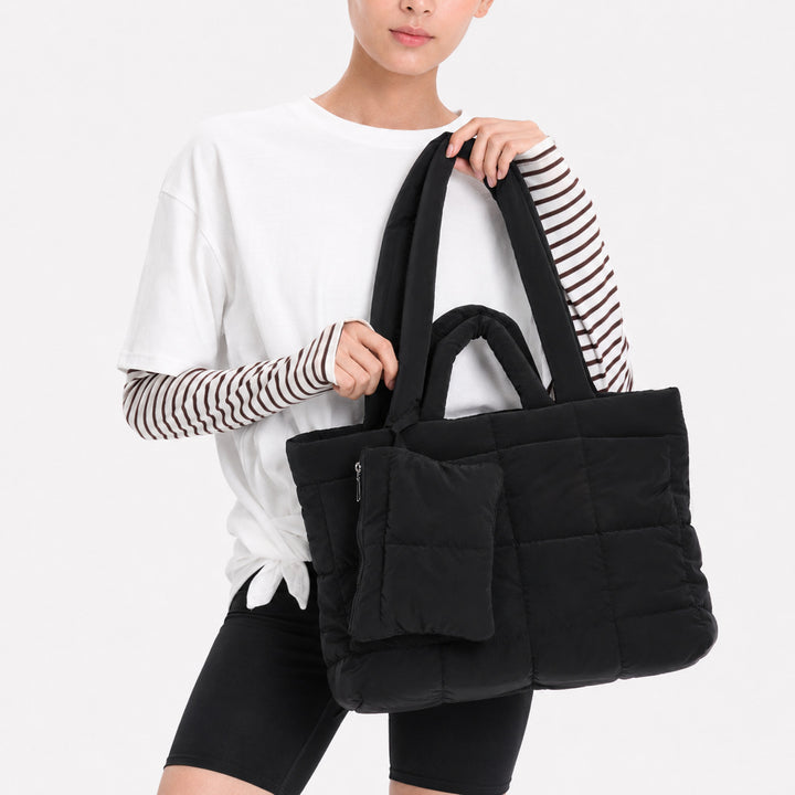 Padded Quilted Tote Bag