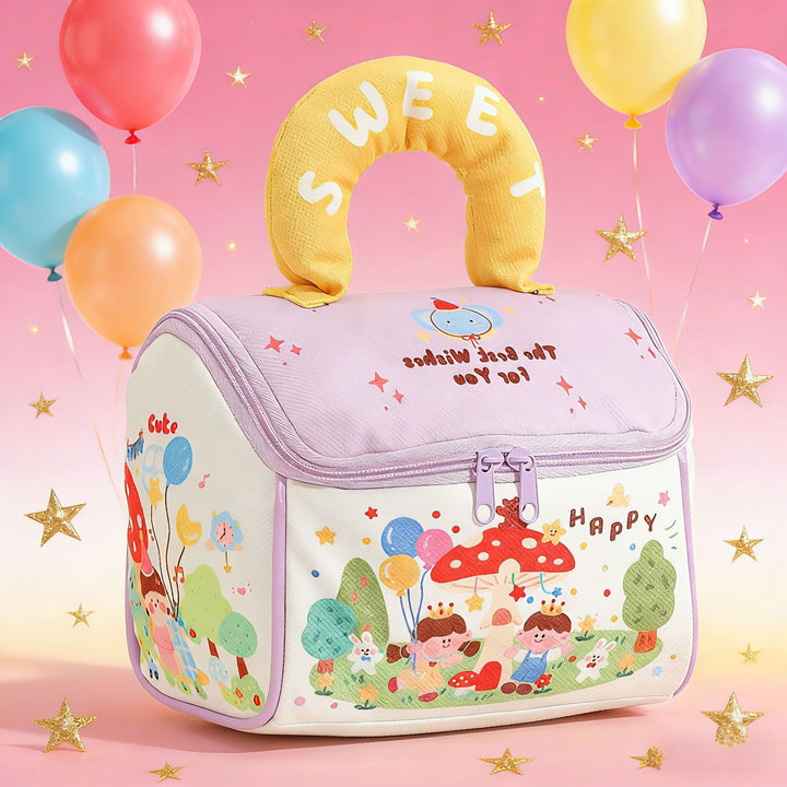 Cute Themed Insulated Lunch Bag