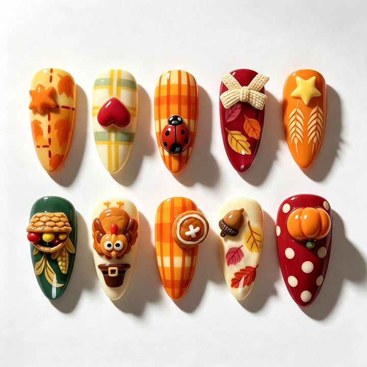 Seasonal Themed Manual Nail Art Set