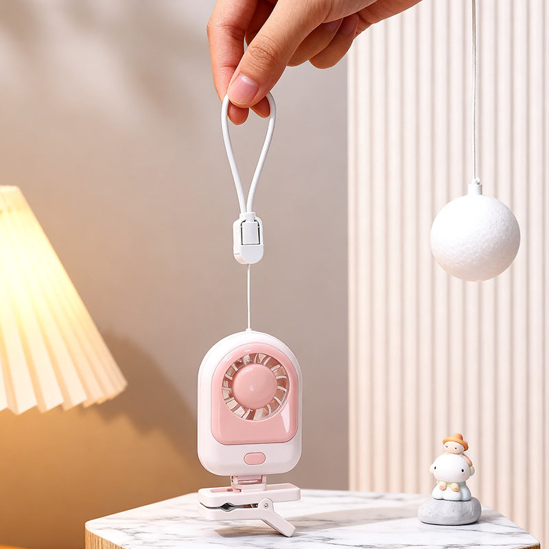 Women's Portable Clip Fan with USB Charging Option and Outstanding Flexibility Kalsten