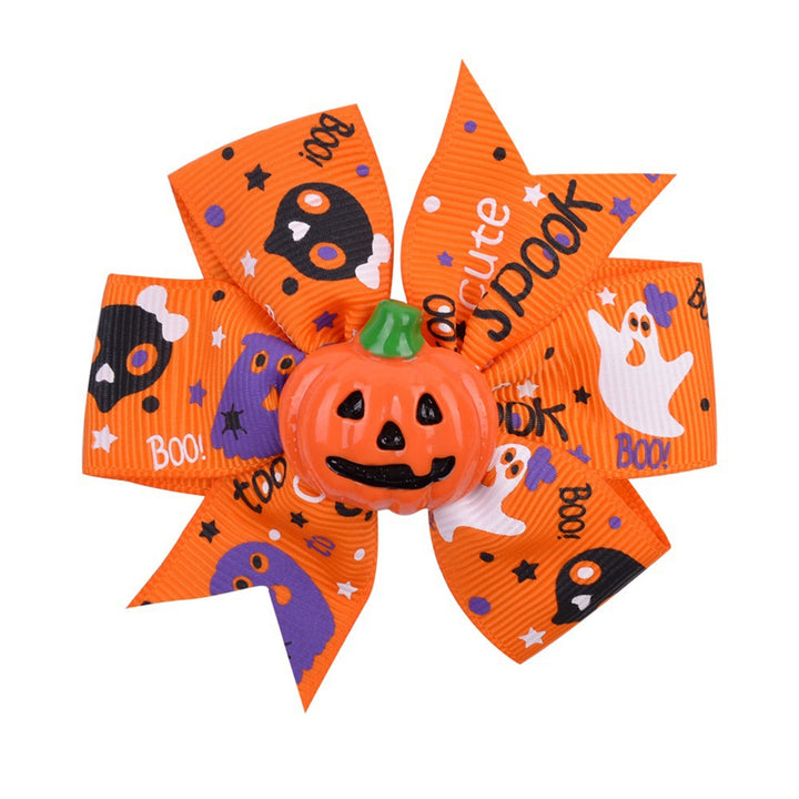 Halloween-Themed Hair Bow Clip Kalsten