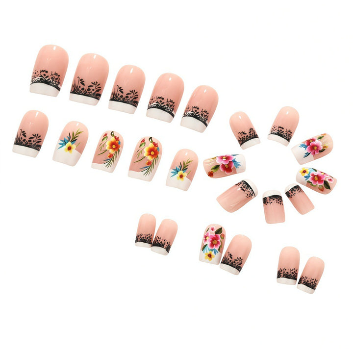 Exquisite artificial nails with floral patterns Kalsten