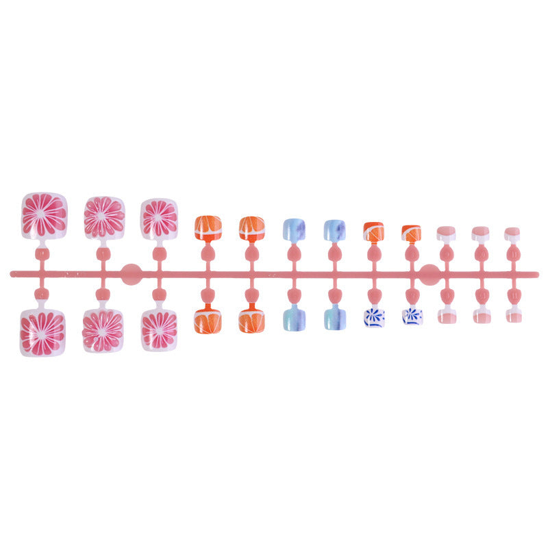 Creative Nail Art Set with Floral and Colorful Designs Kalsten