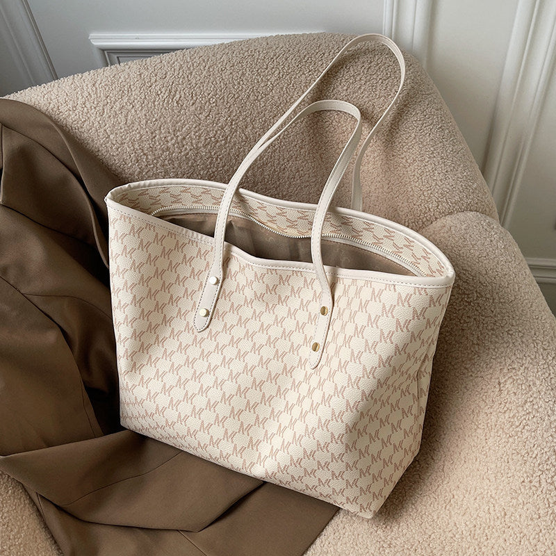 Elegant Symbol-Patterned Tote Bag Kalsten