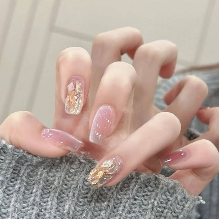 Premium Glittering Press-On Nail Extensions Kalsten