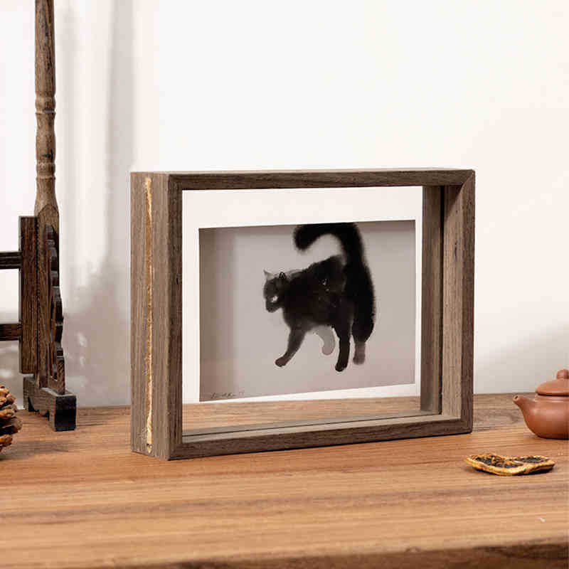 Elegant Wooden Shadow Box Frame for Home Display